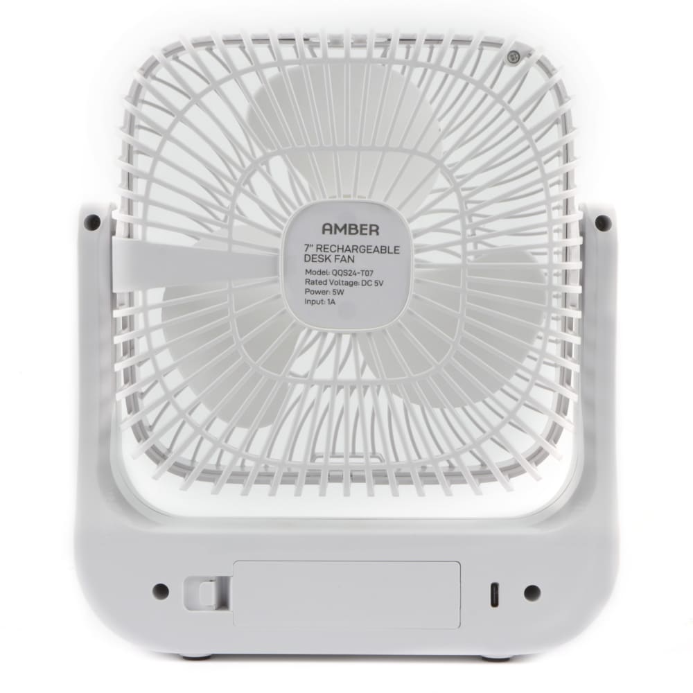 Amber Rechargeable Desk Fan