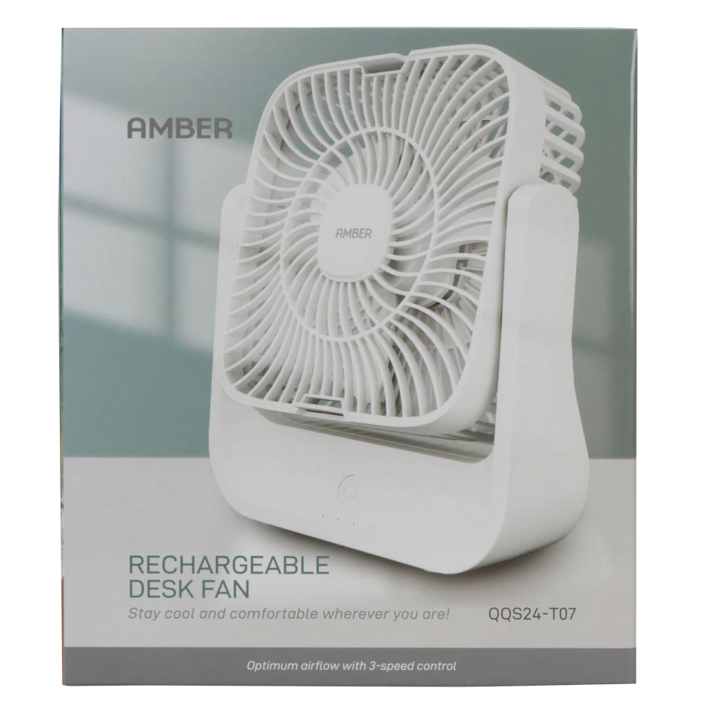 Amber Rechargeable Desk Fan