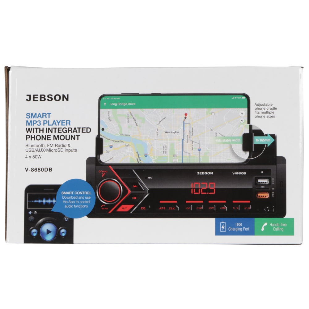 Jebson Smart MP3 Player with Integrated Phone Mount