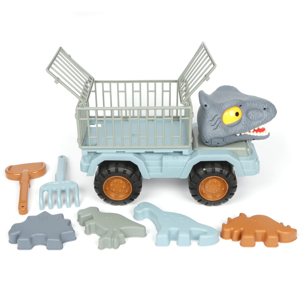 7-Piece Dinosaur Beach Set with Truck