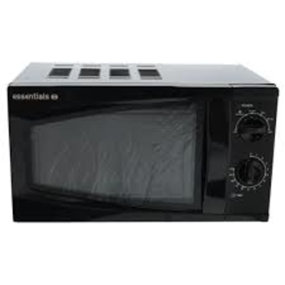 ESSENTIALS 20L BLACK MANUAL MICRWOAVE OVEN (5418051)