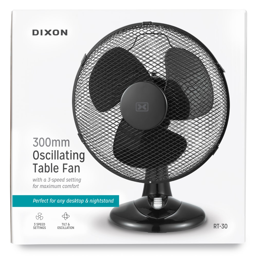 Dixon 300mm Oscillating Table Fan