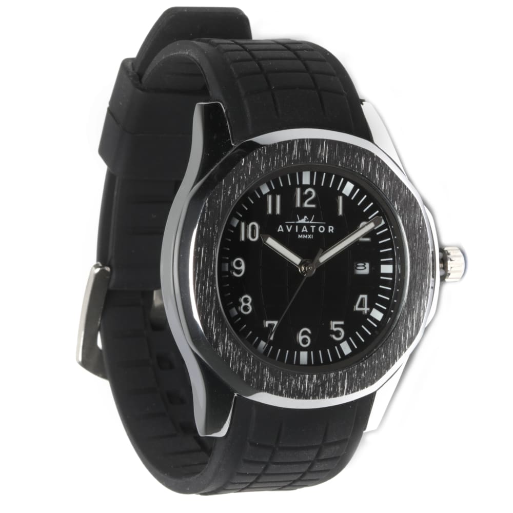 Aviator Black Watch with Black Band 