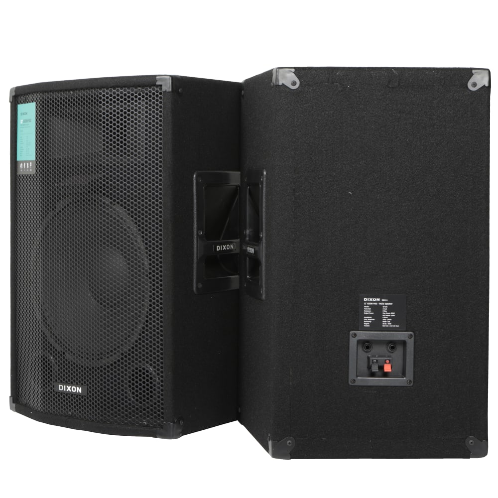 Dixon 12” 600W PA/DJ Speaker System (PAIR)