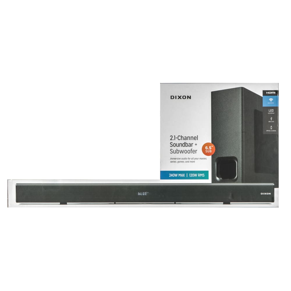  Dixon HT-93L 2.1-Channel Soundbar with Subwoofer