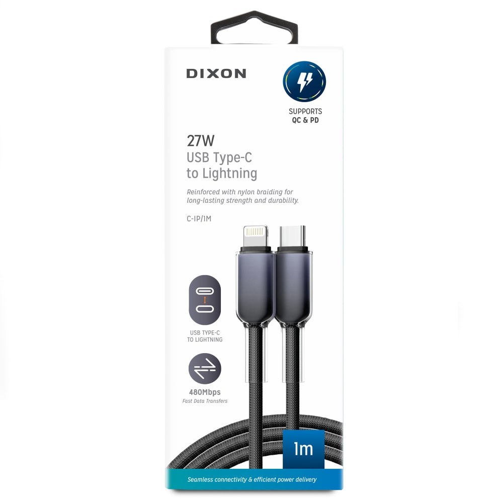 Dixon 27W USB Type-C to Lightning Charging Cable