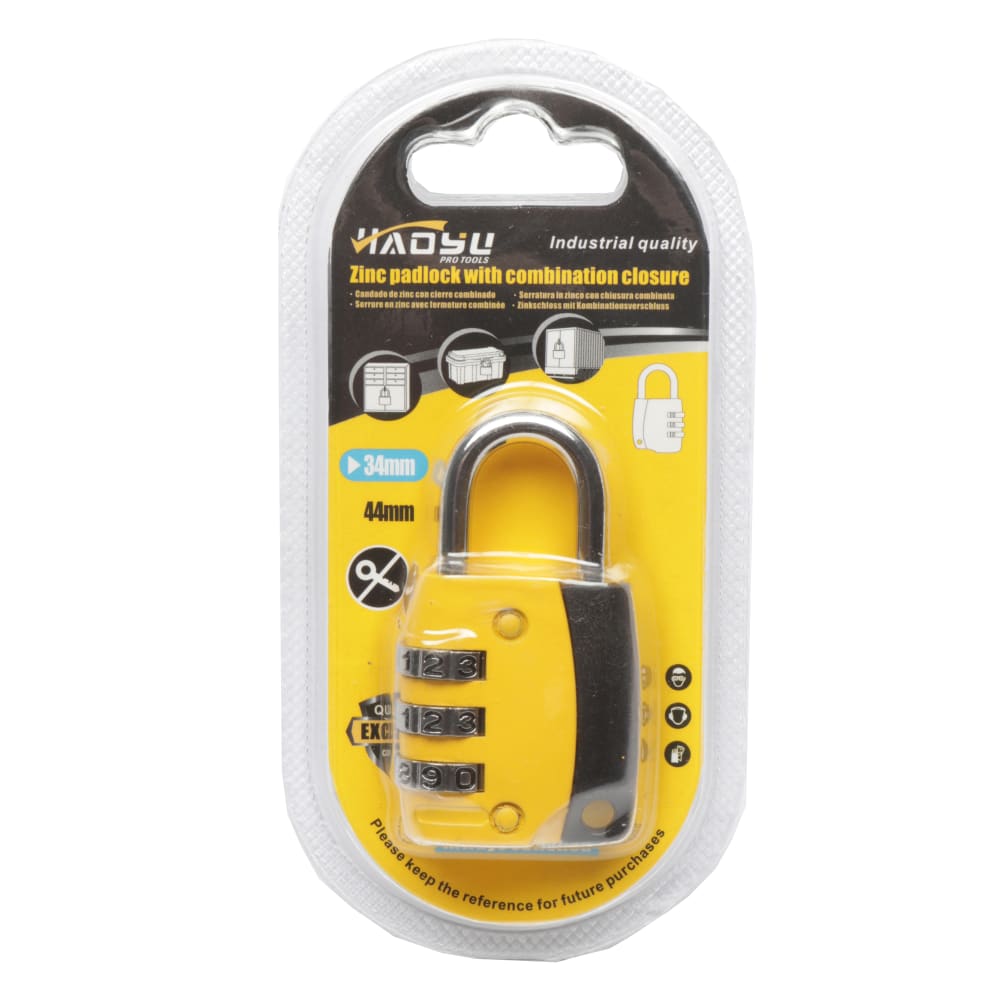 Zinc Padlock with Combination Closure