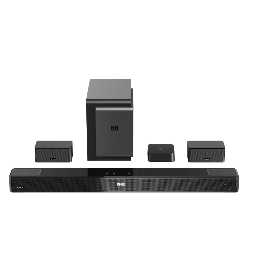 Dixon 5.1 2-Channel Dolby Atmos Soundbar with Semi-Wireless Surround
