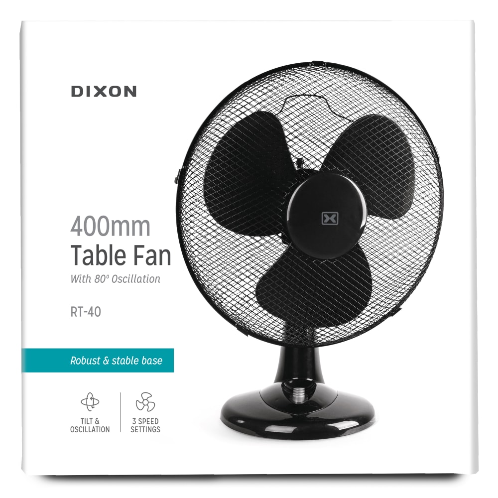 Dixon 400mm Oscillating Table Fan