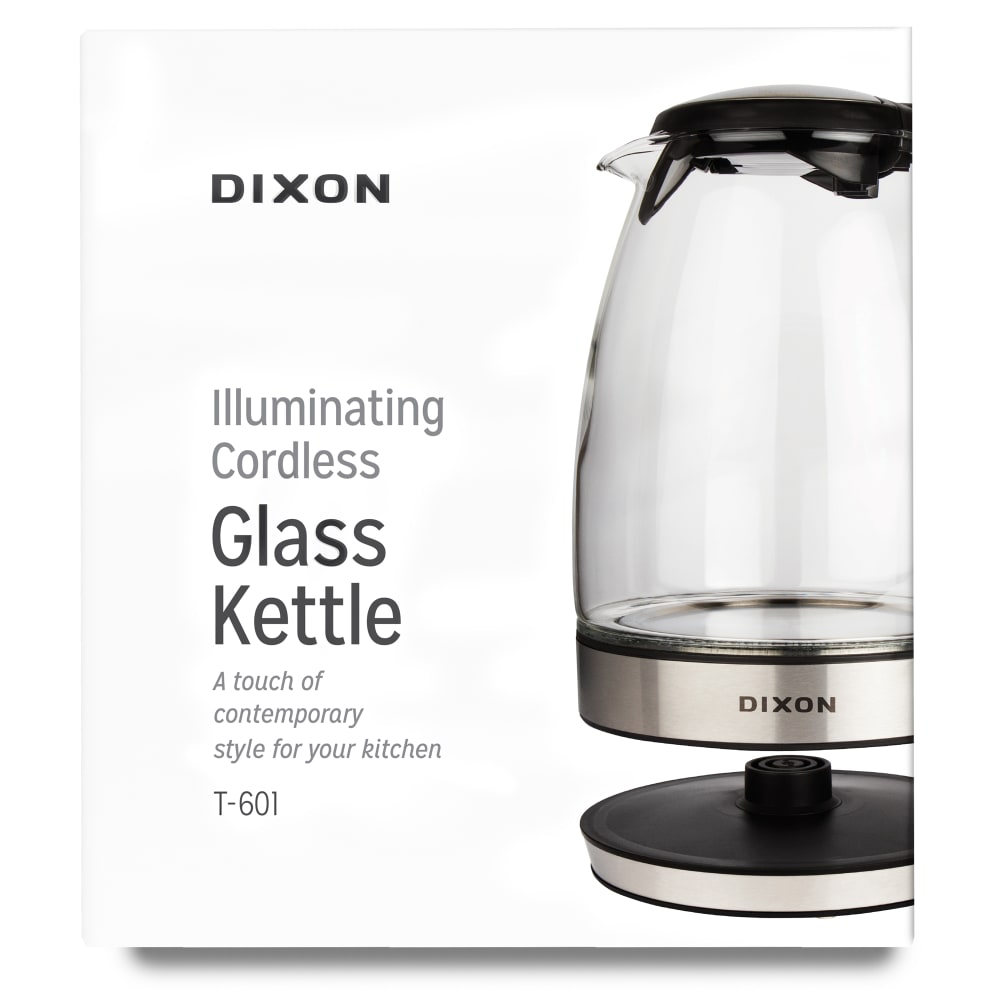Dixon Illuminating Cordless Glass Kettle