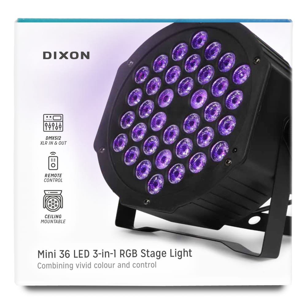 Dixon Mini 36 LED 3-in-1 RGB Stage Light