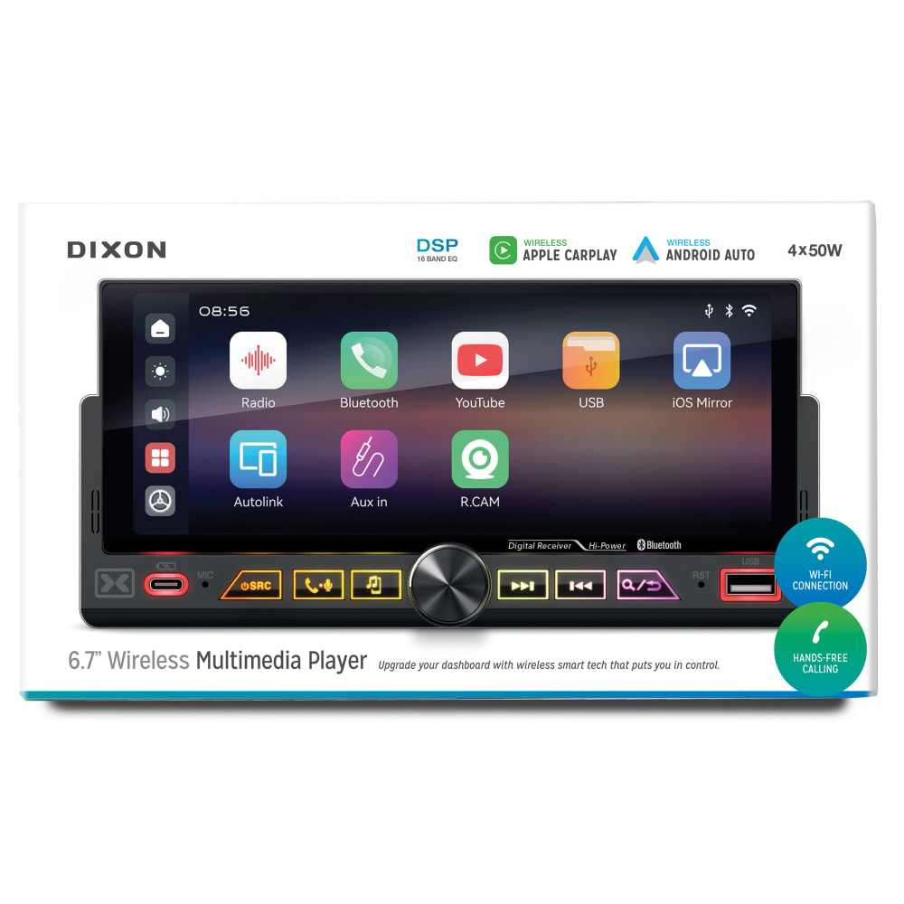 Dixon 6.7” Wireless Multimedia Player