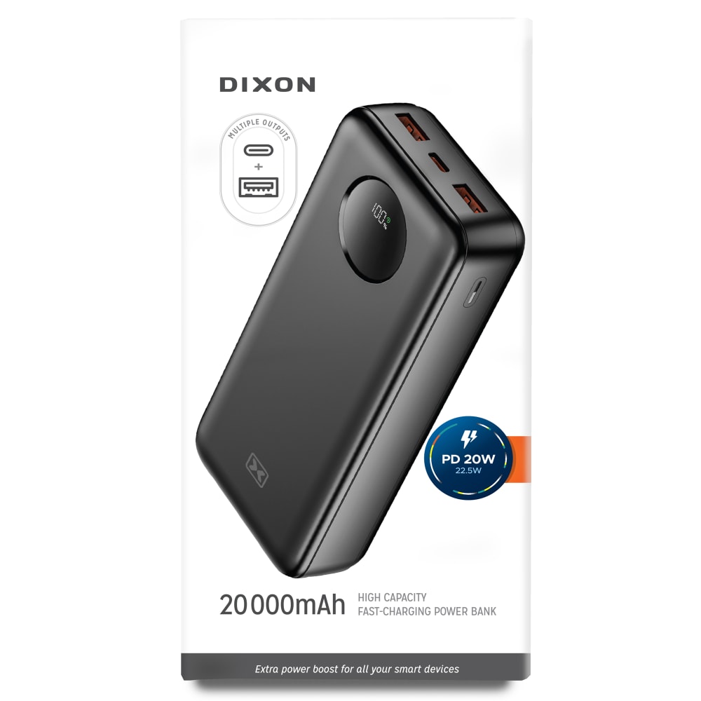 Dixon 20 000mAh Fast Charging Power Bank