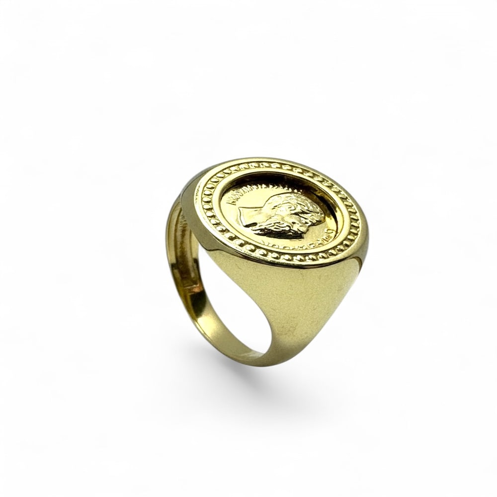 9ct Yellow Gold Coin Ring