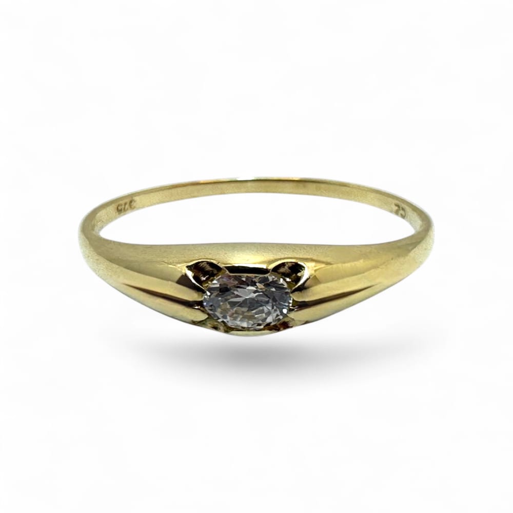 9ct Yellow Gold Solitaire Ring