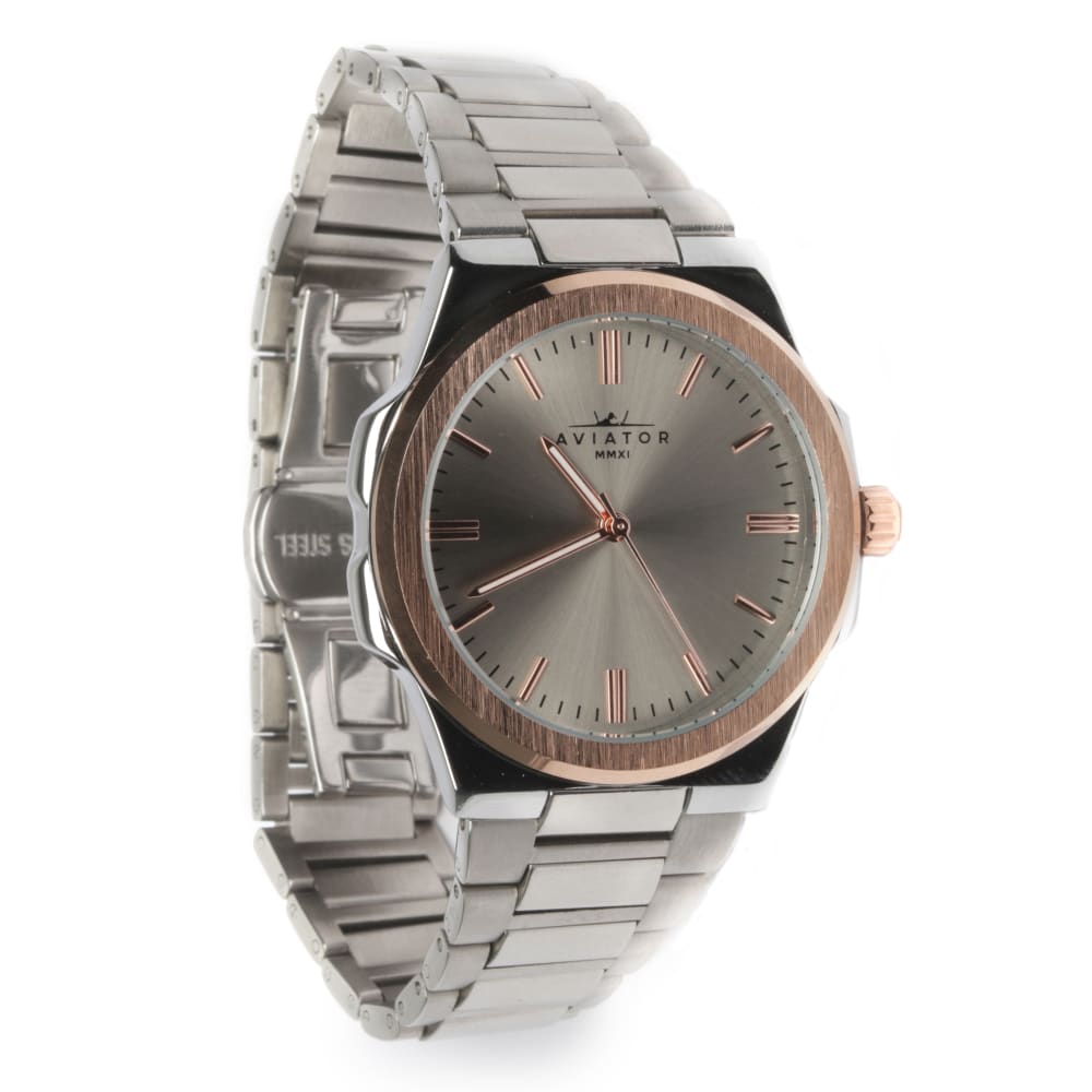 Aviator Two-tone Stainless Steel Watch