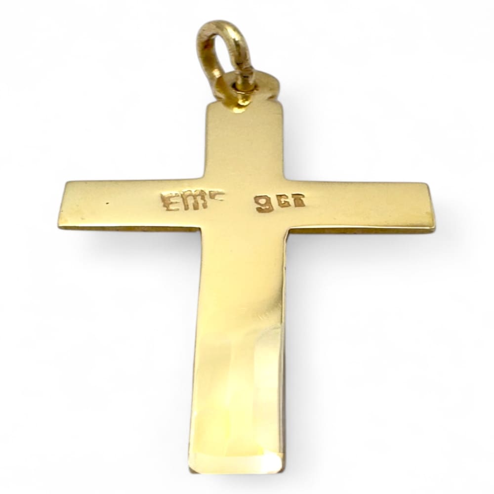 9ct Yellow Gold Cross Pendant
