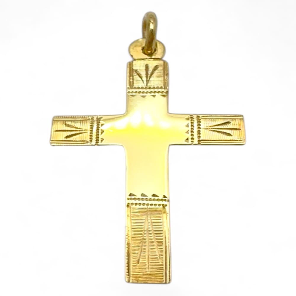 9ct Yellow Gold Cross Pendant
