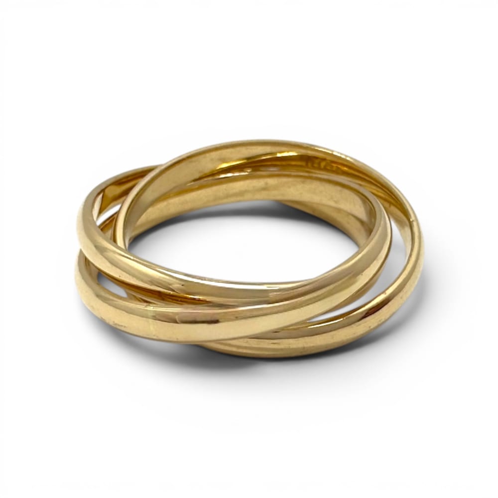 18ct Yellow Gold Trinity Ring