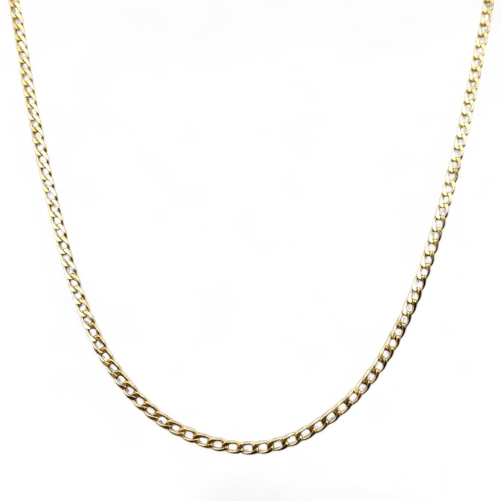 9ct Yellow Gold Curb Link Necklace