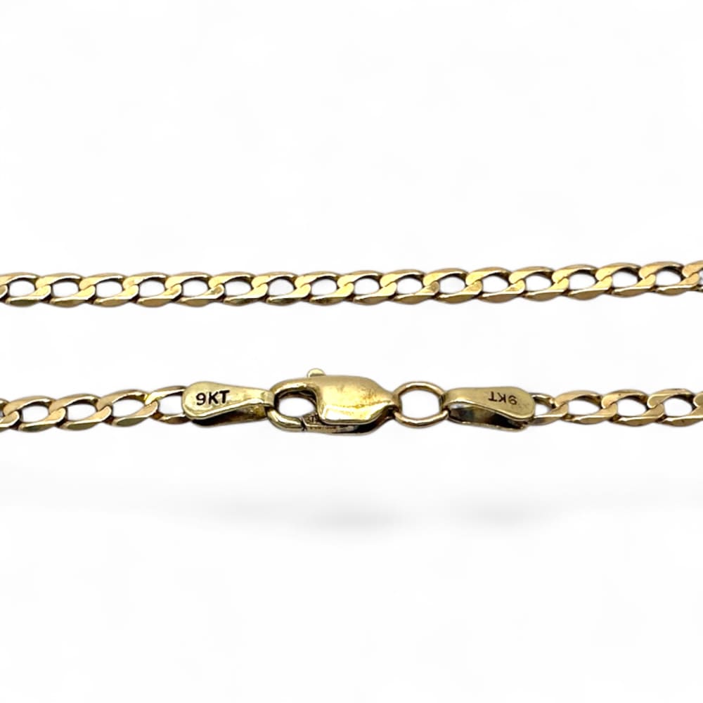 9ct Yellow Gold Curb Link Necklace
