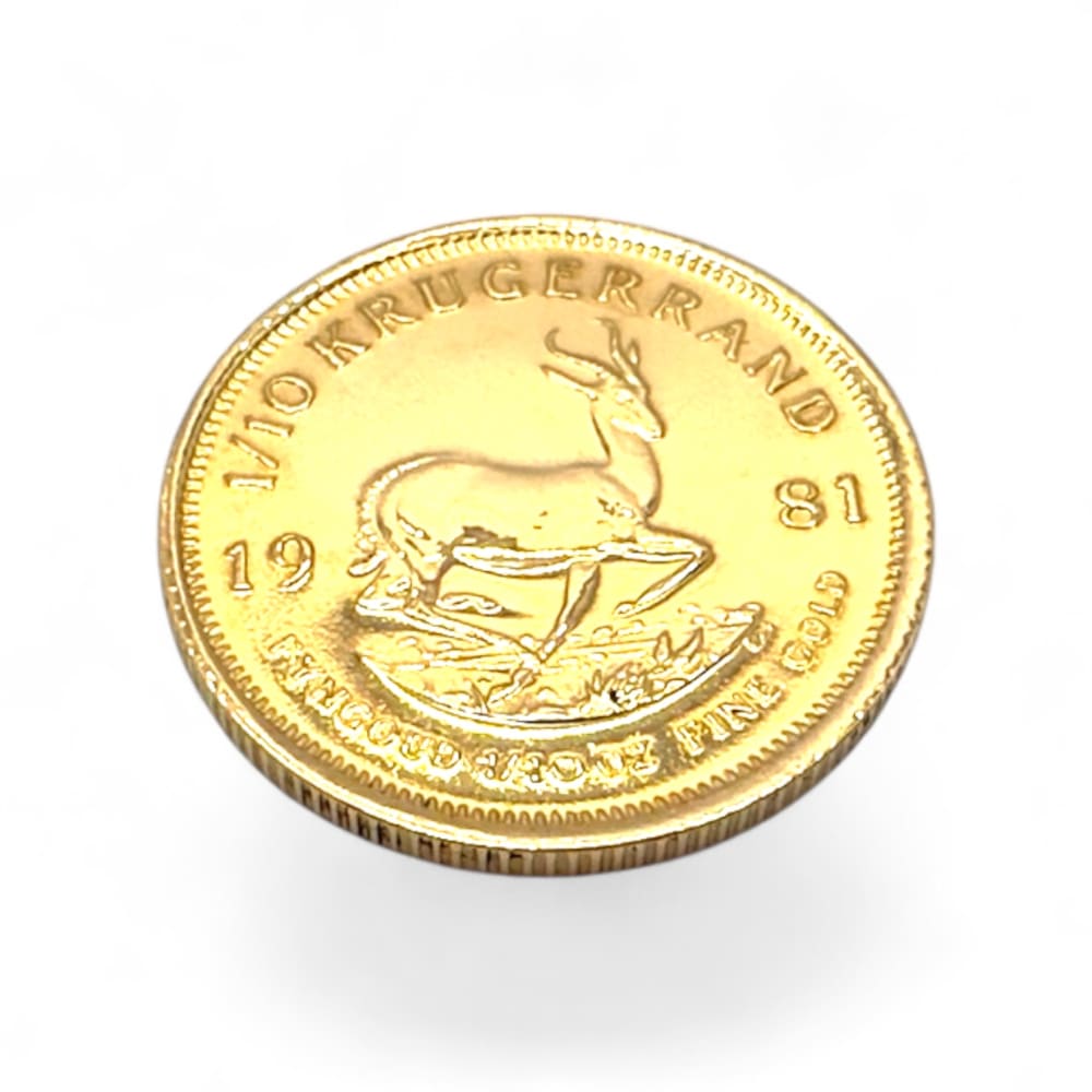 22ct 1/10oz Kruger Rand Bullion Coin