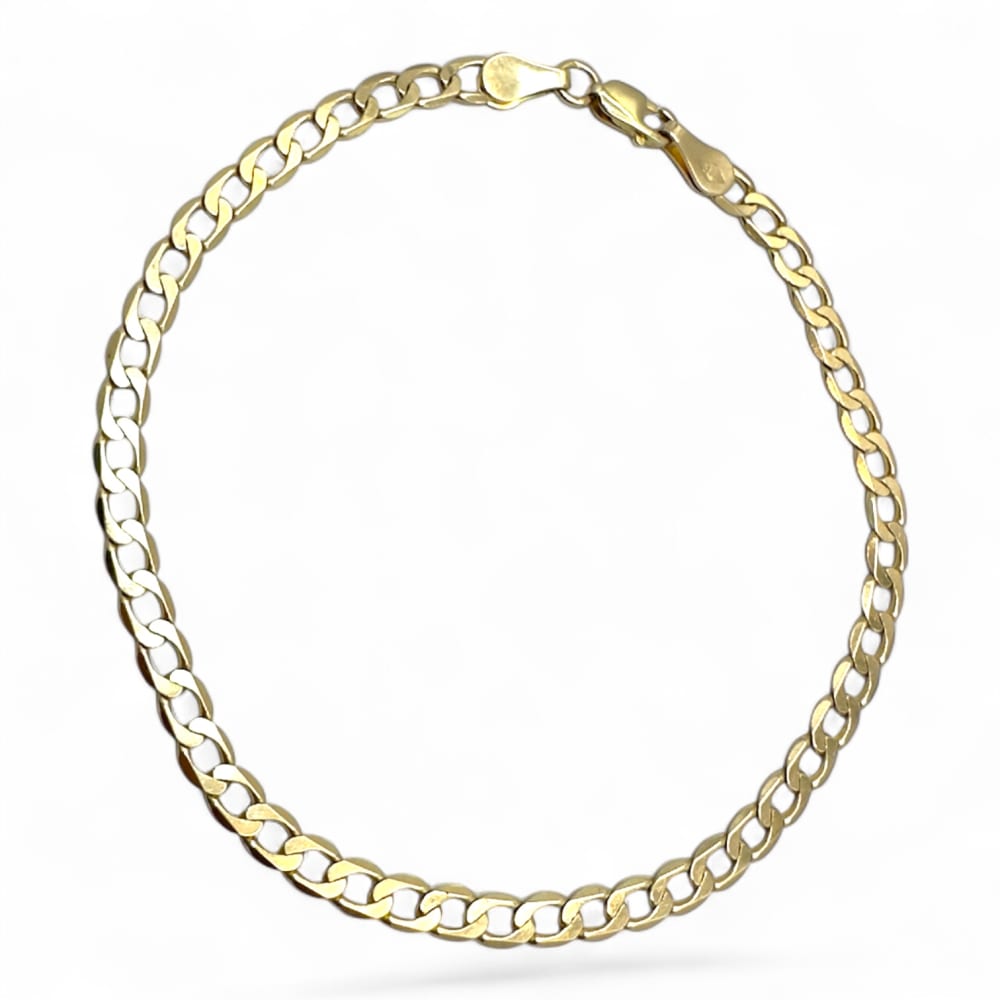 9ct Yellow Gold Curb-Link Bracelet