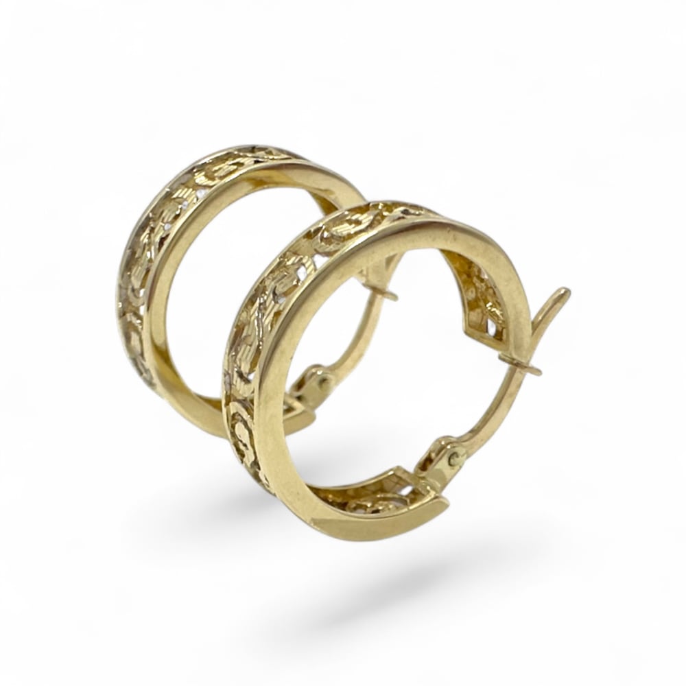 9ct Yellow Gold Hoop Earrings
