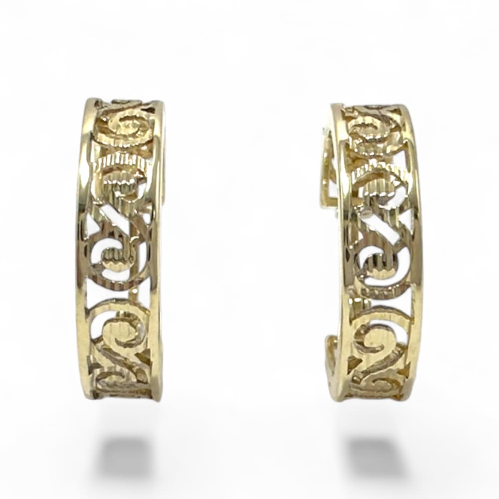 9ct Yellow Gold Hoop Earrings