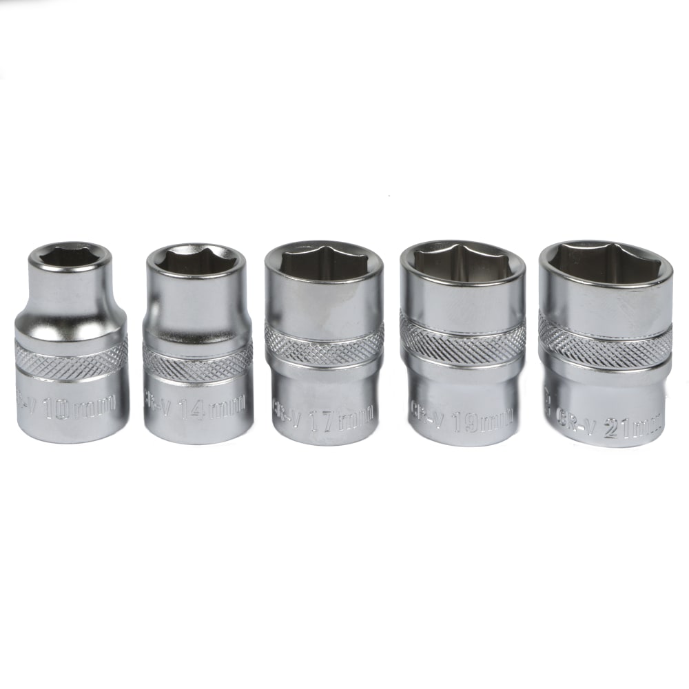 BEYER 5-Piece Short Socket Set – 1/2" Drive