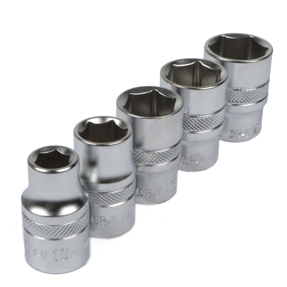 BEYER 5-Piece Short Socket Set – 1/2" Drive