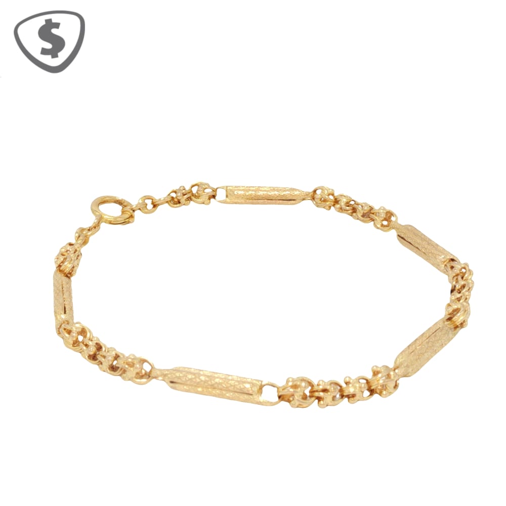 18ct Yellow Gold Tulip Bracelet