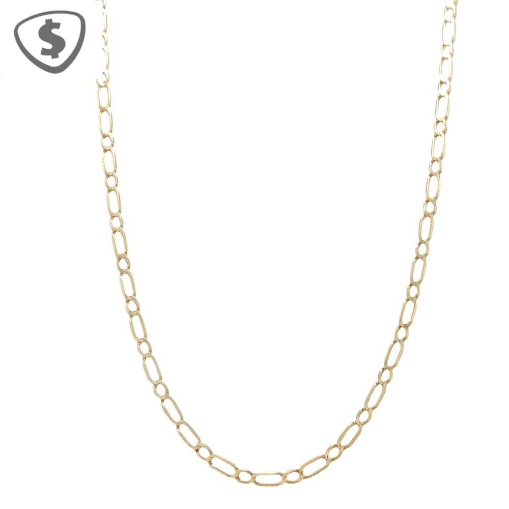 9ct Yellow Gold Figaro Necklace