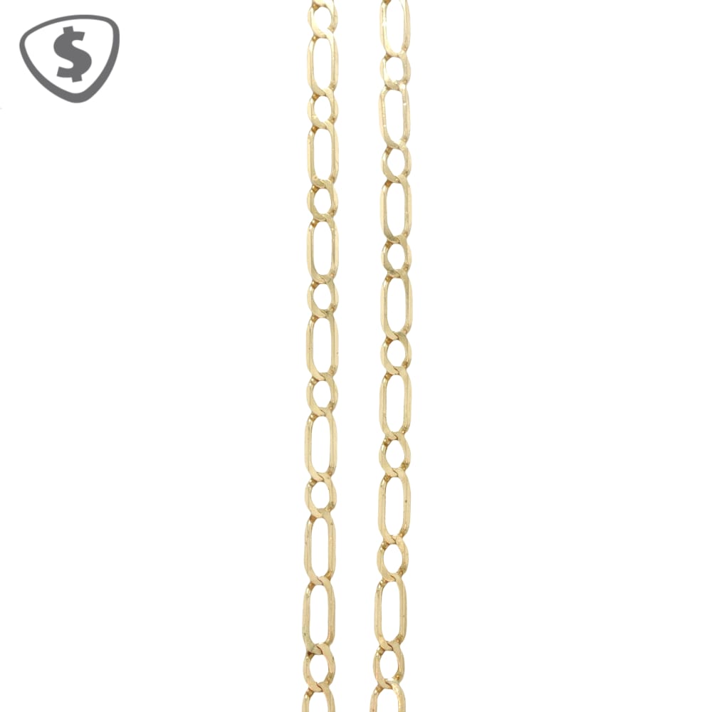 9ct Yellow Gold Figaro Necklace