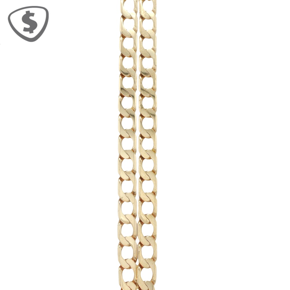 9ct Yellow Gold Curb Link Necklace