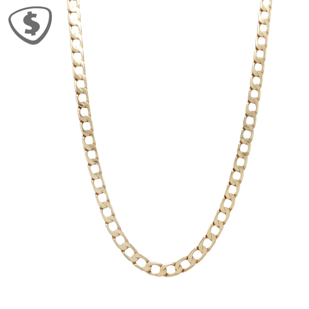 9ct Yellow Gold Curb Link Necklace