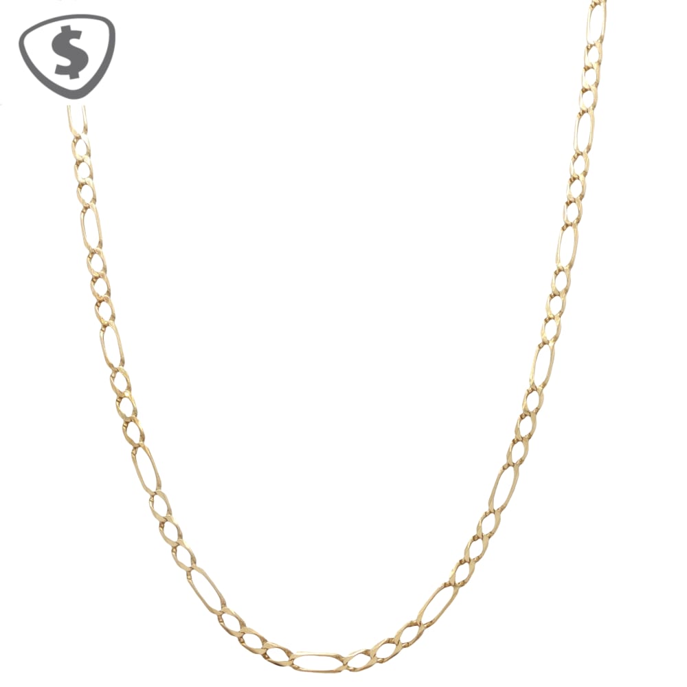 9ct Yellow Gold Figaro Link Necklace