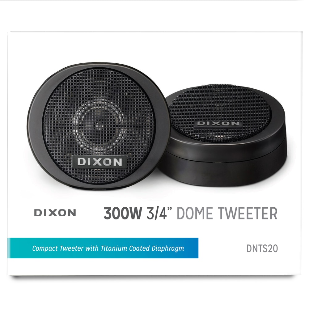 Dixon 300W Dual 3/4” Car Dome Tweeter