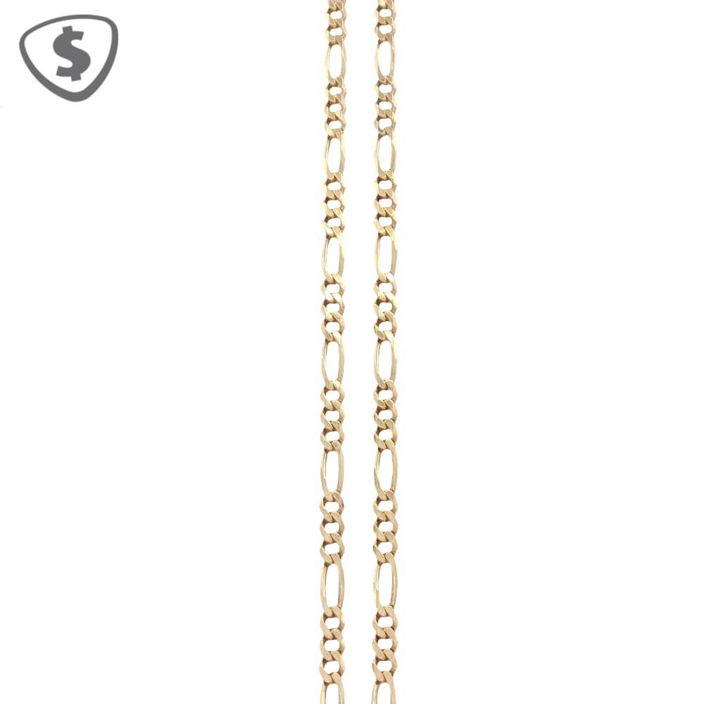 9ct Yellow Gold Figaro Link Necklace