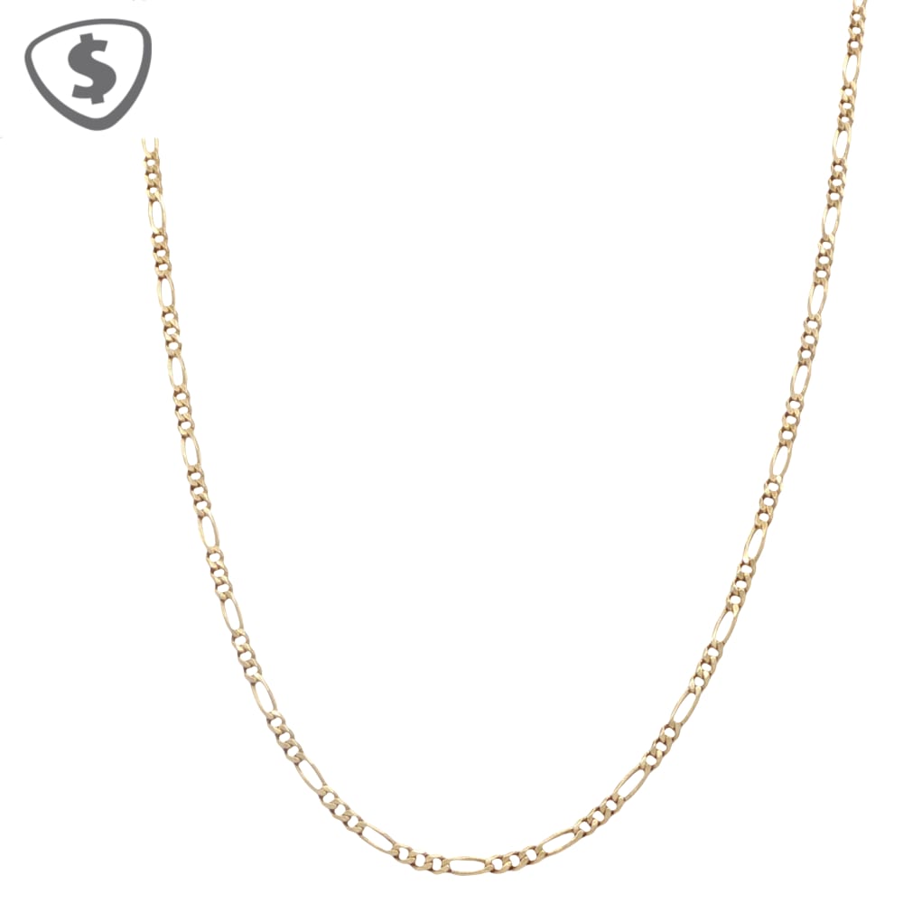 9ct Yellow Gold Figaro Link Necklace
