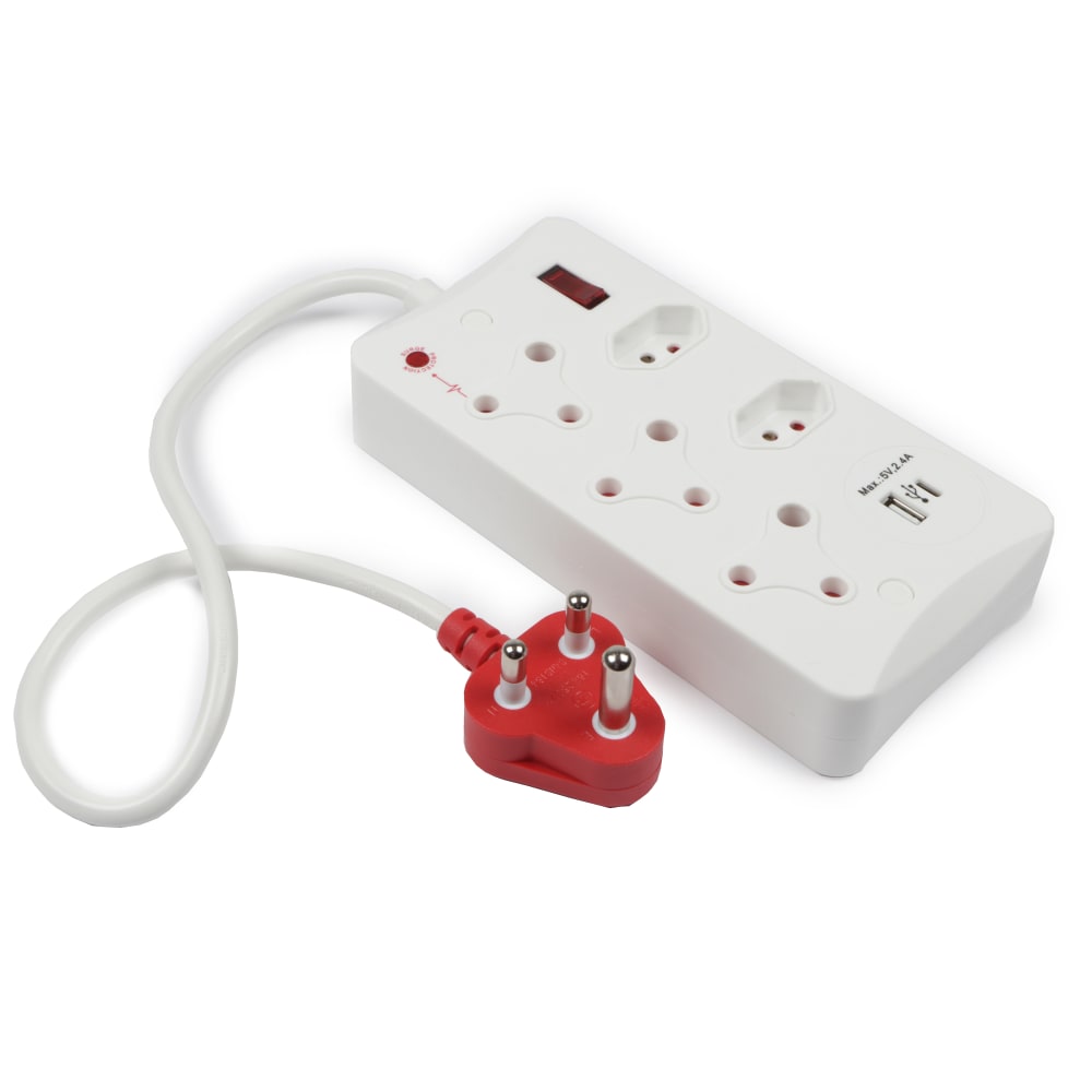 Dixon 5-way Surge Multiplug + USB Charging