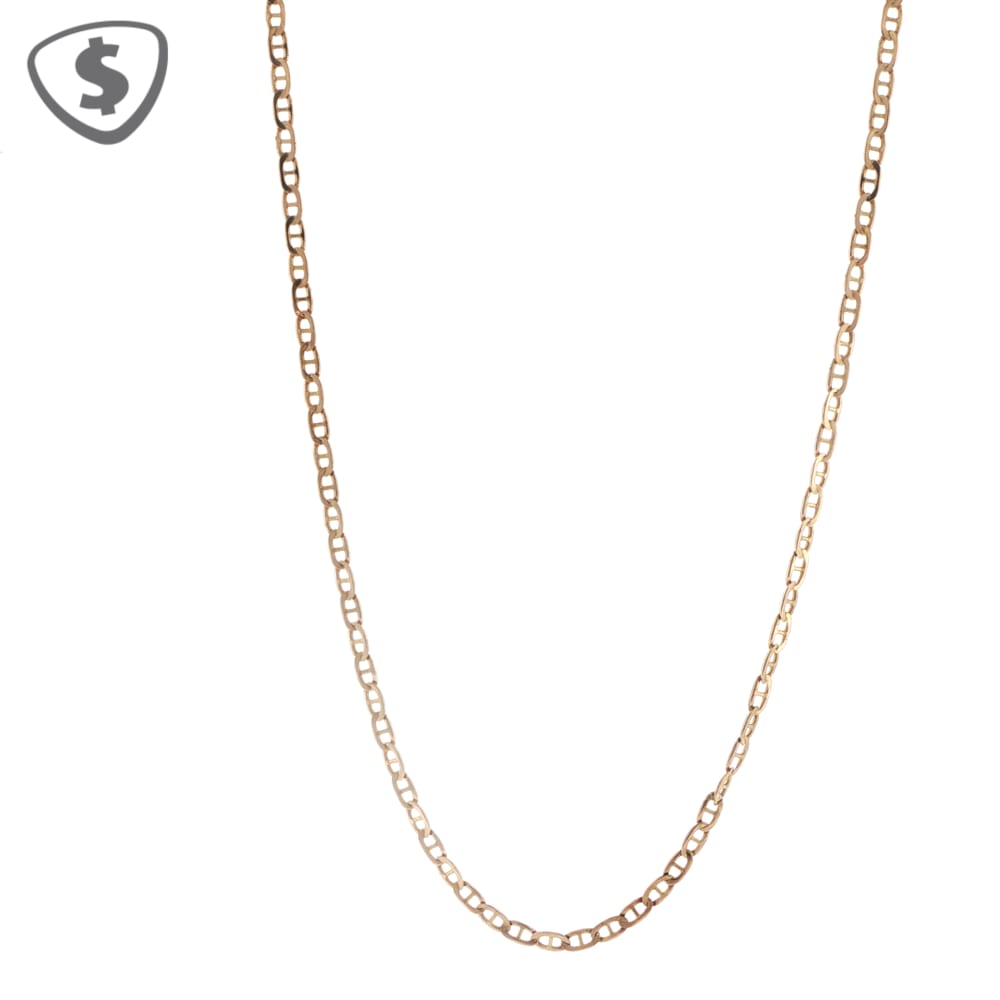 9ct Yellow Gold Anchor Link Necklace