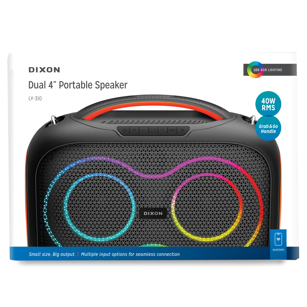 DIXON Dual 4” Portable Speaker