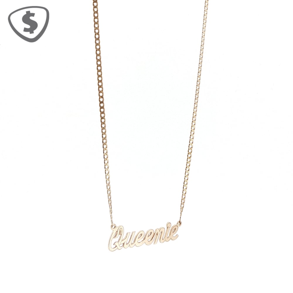 9ct Yellow Gold Script Name Necklace