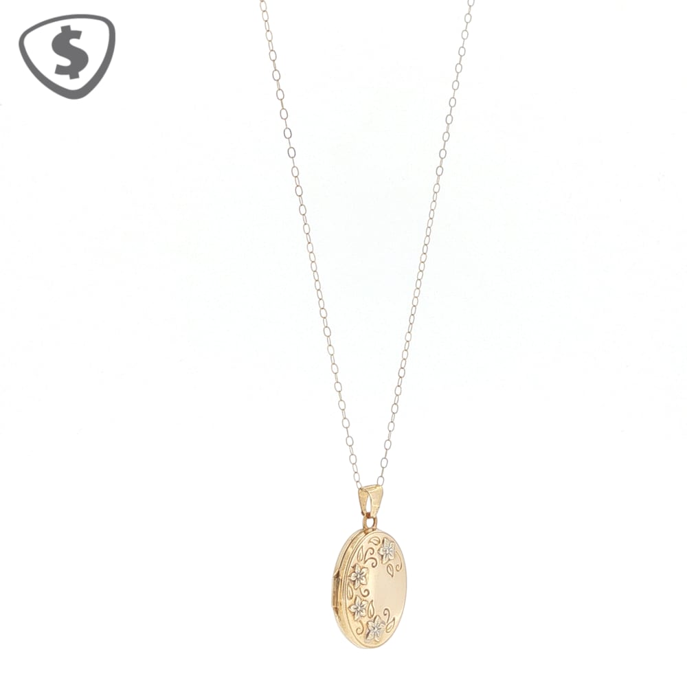 9ct Yellow Gold Locket Necklace