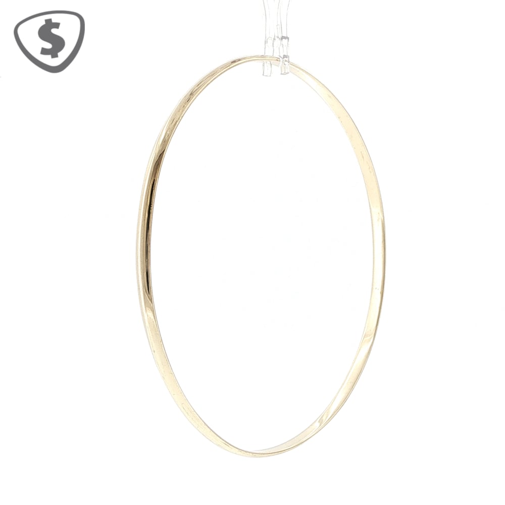 9ct Yellow Gold 3mm Solid Bangle
