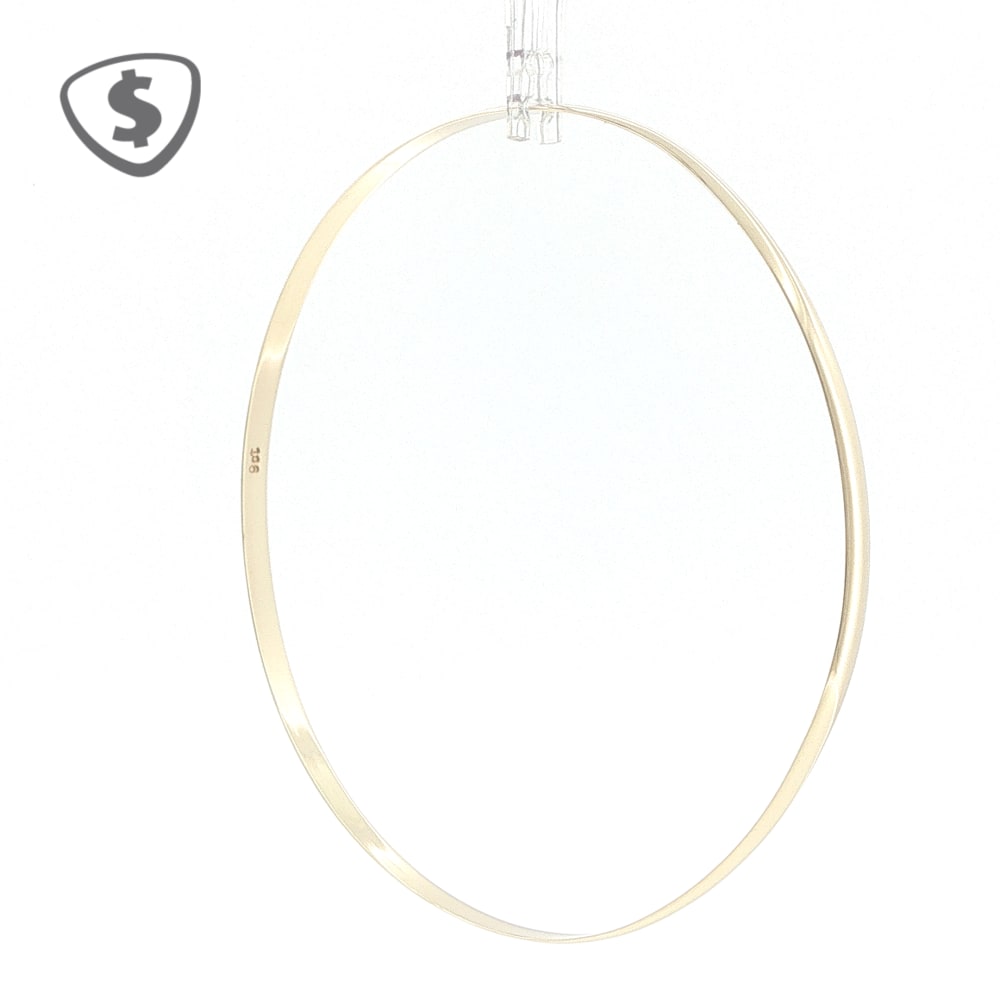 9ct Yellow Gold Classic 3mm Thin Bangle