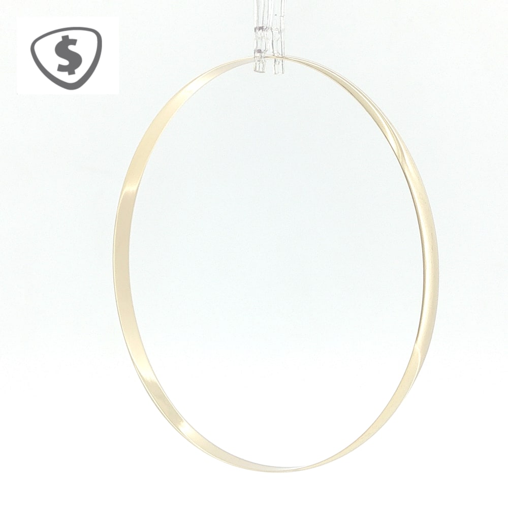 9ct Yellow Gold Polished 4mm Bangle