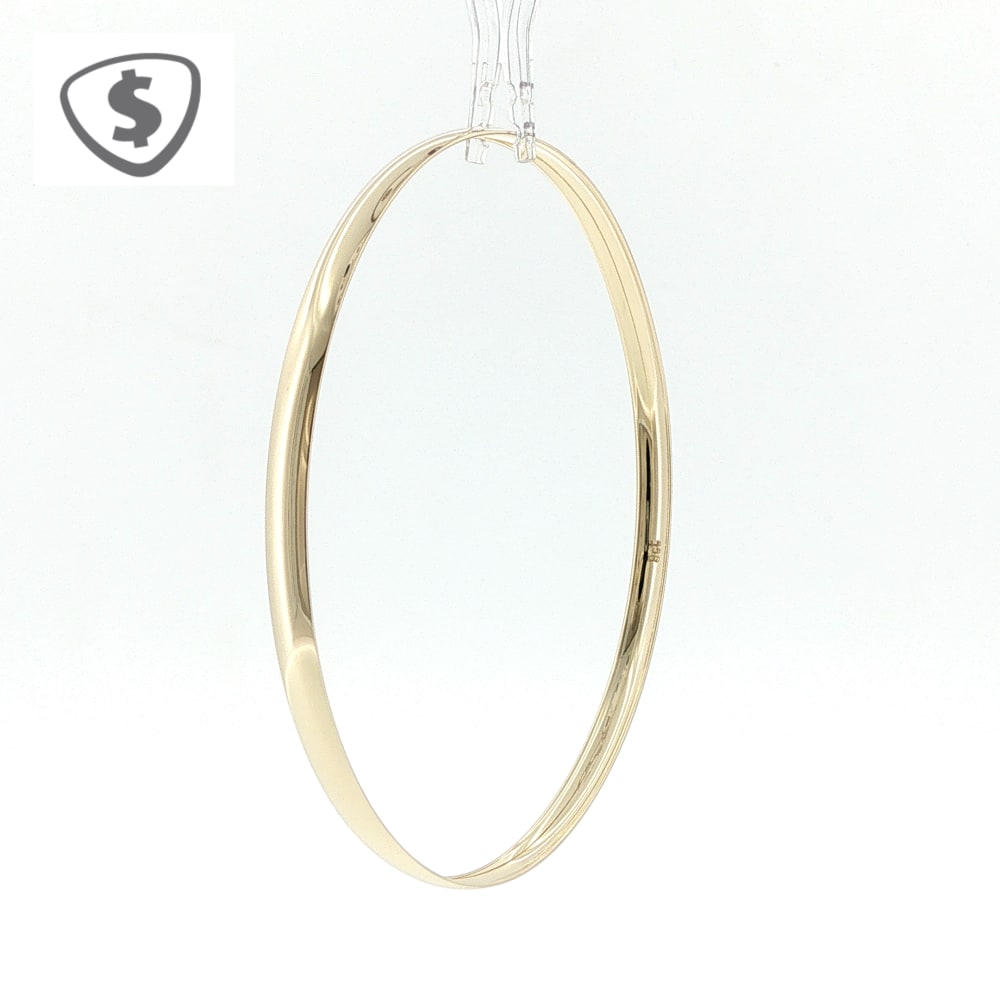 Classic 9ct Yellow Gold Polished 4mm Bangle
