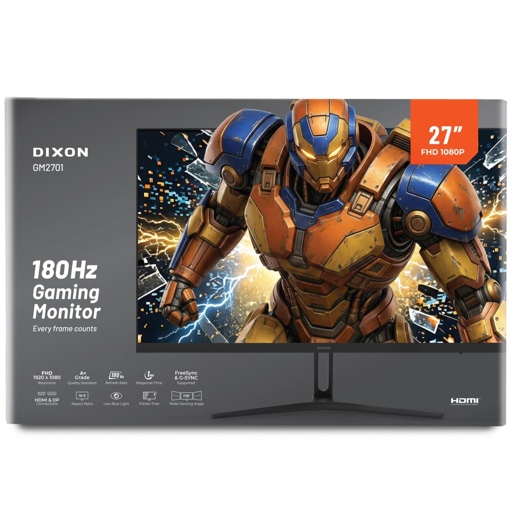 DIXON 27" FHD 180Hz Gaming Monitor